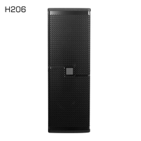 Altoparlante PA a Colonna H206 Dual da 6,5 Pollici 300W Full Range in Legno Compensato per Installazioni in Conferenze, Chiese e Palcoscenici