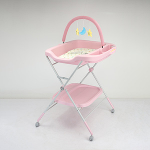 <span class=keywords><strong>Fasciatoio</strong></span> con Giocattoli e Ruote, Funzione di Stoccaggio Pieghevole <span class=keywords><strong>per</strong></span> Neonati e Cameretta - Product Image 4