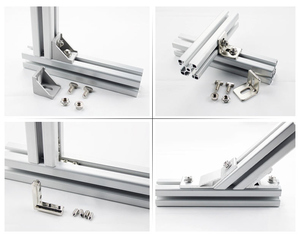 Op maat gemaakte 6000-serie industriële standaard Europese profiel aquariumrek 30x30 aluminium tafelframe met snijservice - Product Image 4