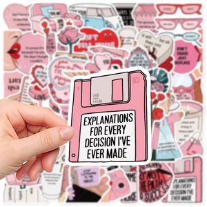 Inspirational English Graffiti Stickers 50Pcs Waterproof PVC DIY 'No Internal Strife' Decals for Laptop Office School Supplies - Product Image 5