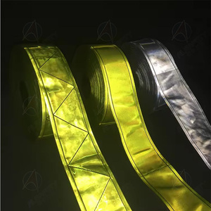 High Reflectivity <strong>Prism</strong> Reflective PVC Trim <strong>Tape</strong> for Garments - Product Image 4