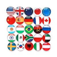 Aimant de réfrigérateur personnalisé drapeau, 1 pièce, drapeau National américain, Canada, anglais, brésil, russie