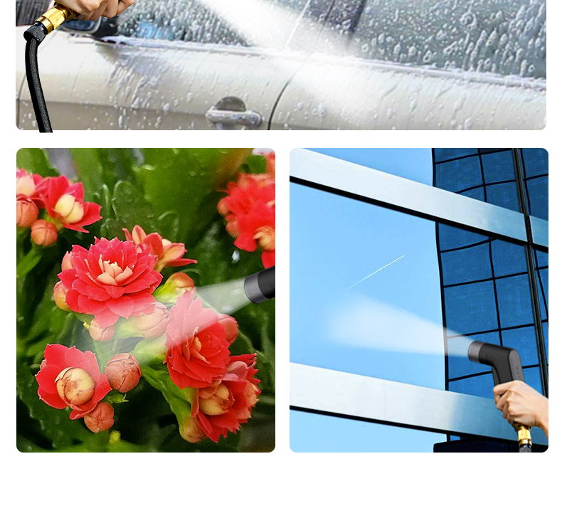Variable foam pump for automobile foam 360 degree rotation of one button minimalist switch to adjust water outlet mode
