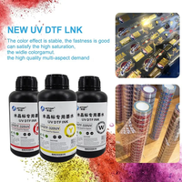 Encre d'impression UV LED imperméable à séchage rapide LETOP Price Cmykwv 6 couleurs, un ensemble de 6 flacons, encre dorée plate pour estampage à chaud