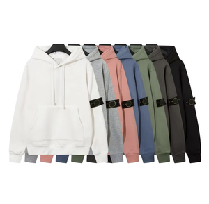 Hoodie <span class=keywords><strong>Zippé</strong></span> Vintage Designer en Coton 100% pour Homme, Taille Plus, Style Décontracté Mode Automne, Motif Pierre Classique - Product Image 1