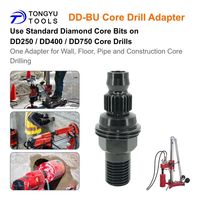 Adaptor Mata Bor Spline DD-BU ke Konverter Bor Inti 1-1/4 UNC M & 1/2 BSP F untuk Mesin DD250 DD400 DD750