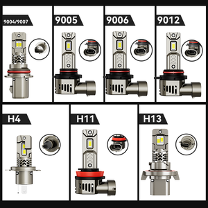 Lampadina LED Mini per Fari Auto 60W 8000LM 9-24V H1 H3 H4 H7 H11 9005 9006 Plug & Play CANBUS X5 A4 <span class=keywords><strong>A1</strong></span> HILUX A8 - Product Image 6