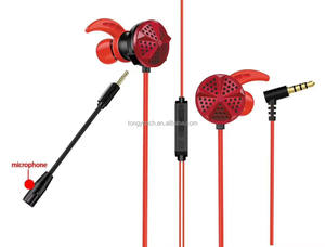 Nouveau design élégant Écouteur stéréo filaire 3.5mm avec double microphone Écouteur de jeu filaire sans retard pour la musique et les jeux - Product Image 2