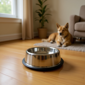 Ciotola per animali domestici in acciaio inossidabile Mnj da 26 cm, resistente, per cani e gatti - Product Image 3