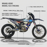 300cc 4-Takt Benzin-Dirtbike Keviss K23 YBS300 120km/h Geländemotorrad Enduro-Rennmotorrad
