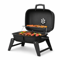 Barbecue pliant au charbon de bois, barbecue extérieur en fonte nitrurée non revêtue, écologique, pour le camping et les pique-niques