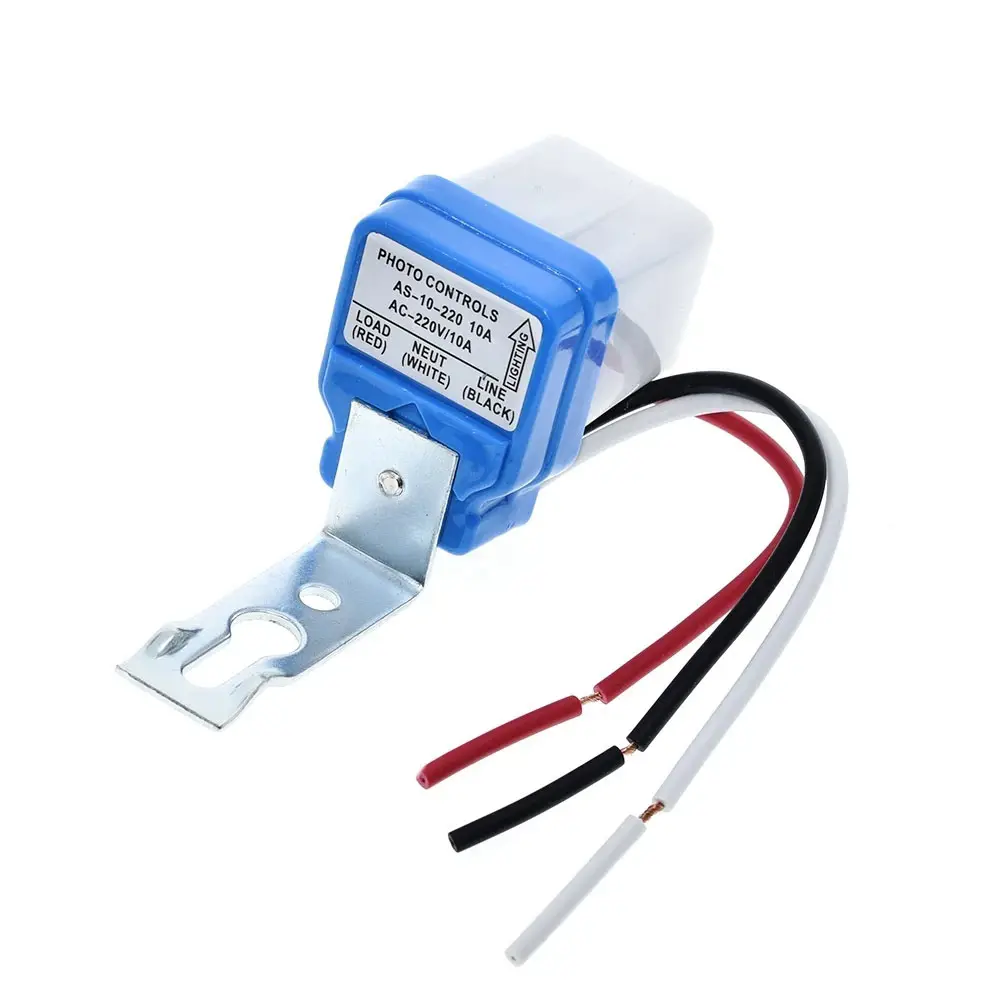10A Photoswitch Sensor Switch Auto On Off Photocell Street Light Control Universal 220V Automatic Sensor Home Accessories