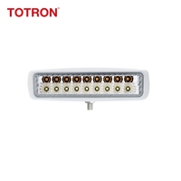 Nouvelle barre lumineuse universelle 12V 24V blanche mini, feu d'avertissement ambre, faisceau large, boîtier en aluminium moulé sous pression, indice de protection IP67, 15W pour 4x4