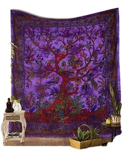 Tapiz Decorativo de Pared Hecho a Mano con Estampado de Árbol de la Vida, 84x90 Pulgadas, 2026, Decoración para el Hogar, Precio de Fabricante - Product Image 5
