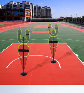 Mannequin d'<span class=keywords><strong>entraînement</strong></span> portable réglable en hauteur pour <span class=keywords><strong>basket</strong></span>-ball volley-ball football football défenseur pratique factice - Product Image 4