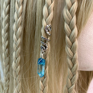 Nouveau design Dreadlocks Perles cristal Dread Lock Golde Métal <span class=keywords><strong>Cheveux</strong></span> Perles Anneau pour Femmes Tresse <span class=keywords><strong>cheveux</strong></span> manchette accessoires - Product Image 4