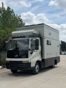 Véhicule mobile hybride PHEV et 100% électrique, type maison, voiture, camionnette, camion avec toit relevable télescopique + lits + salle de bain + réfrigérateur + sèche-linge + cuisine - Product Image 3