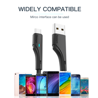 ESSAGER ES-X13 Vente en gros 480 Mbps 1M 2M 3 mètres 2.4A Usb2.0 Usb a vers Micro Usb Câble de chargeur de données Charge rapide