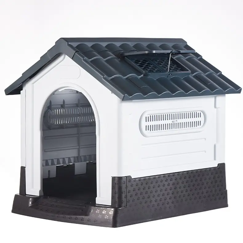 Hersteller Großhandel Pet House Dog Villa Regenschutz Kunststoff Faltbar Indoor Outdoor Tragbare Pet Dog Kennel