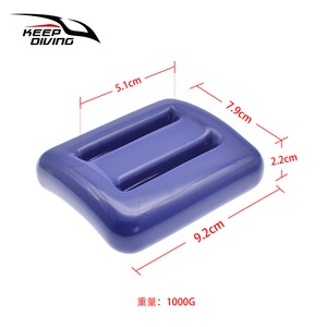 Bloques de Madera Recubiertos de Goma para Buceo Libre, Equipo de Lastre para Buceo Profundo, Multi-Especificaciones, 1KG-3KG QK-519 - Product Image 5