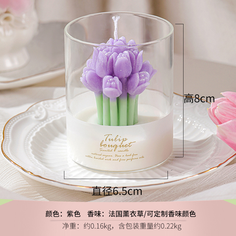 Porte-bouquet violet (parfum : lavande française)