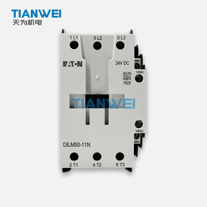 Contactor de Potencia AC Original EATON DILM50-11N(DC24V) 3P con Bobina de CC, 50A AC-3, Contactos Auxiliares 1NO+1NC Integrados, Terminales de Tornillo - Product Image 2
