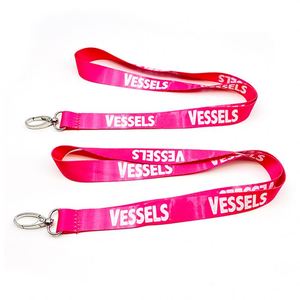 Custom Logo Polyester Lanyard Neck Strap with Metal <b>Hook</b> and Safety Buckle for ID Card Holder Corporate Event Promotional Use - Product Image 2