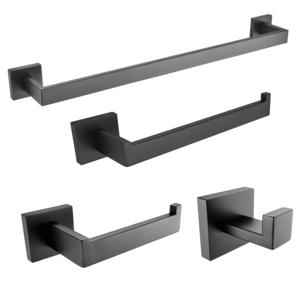Juego <span class=keywords><strong>de</strong></span> 4 <span class=keywords><strong>Toalleros</strong></span> <span class=keywords><strong>de</strong></span> Acero Inoxidable <span class=keywords><strong>para</strong></span> Montar en la Pared, Accesorios <span class=keywords><strong>de</strong></span> <span class=keywords><strong>Baño</strong></span> - Product Image 1