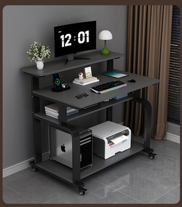Bureau d'<span class=keywords><strong>ordinateur</strong></span> de bureau pouvant accueillir une <span class=keywords><strong>imprimante</strong></span>, <span class=keywords><strong>petit</strong></span> bureau d'étude simple <span class=keywords><strong>pour</strong></span> étudiants, chambre à coucher, bureau mobile - Product Image 2