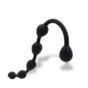 Анальные бусы с кольцом эротические Силиконовые анальные пробки секс-игрушки для женщин мужчин массаж простаты 4 шарика