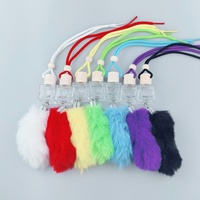 Diffuseur de parfum pour voiture en verre avec pompon suspendu, bouteille d'huile essentielle, flacon de parfum pour voiture FLC0121