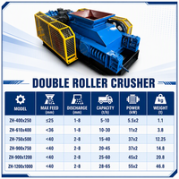 Concasseur à double rouleau de type Stone Twin Roller Crusher de marque Reliable-Source pour usine de traitement de la dolomite