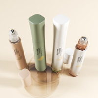 Flacon roll-on PP 15 ml avec bille métallique, tube cosmétique personnalisable avec logo pour parfum, crème contour des yeux, sérum