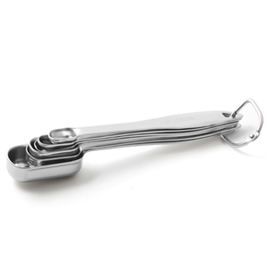 square Stainless Steel <b>Measuring</b> Cup <b>Measuring</b> <b>Spoon</b> 6-Piece Set Seasoning <b>Spoon</b> Baking <b>Measuring</b> Seasoning <b>Spoon</b> with Scale - Product Image 3