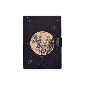 ซื้อสมุดโน้ตปกแข็งลายใบไม้ Moon Cardboard Leaf พร้อมสมุดโน้ตพิมพ์ลายสไตล์วินเทจทำมือสำหรับขาย - Product Image 2