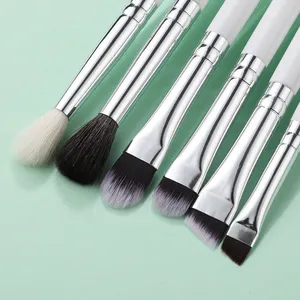 High End Vegan Synthetic Hair Lip Balm Foundation Powder Blush Highlighter Concealer Cosmetic Makeup Brush Set