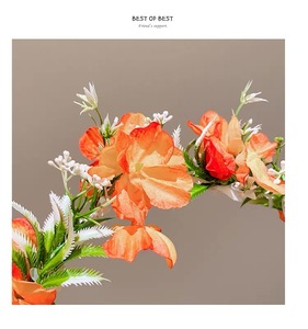 Serre-tête couronne rose féerique avec fleurs artificielles, accessoire photo, ornement capillaire, outil de coiffure - Product Image 6