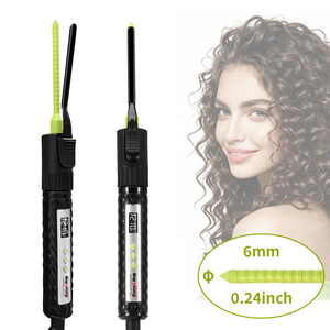 Fer à boucler ultra-fin 6 <span class=keywords><strong>mm</strong></span> (0,24 pouce) pour perruques BJD, avec écran LCD et chauffage rapide - Product Image 1