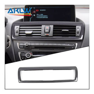 Couvercle décoratif de panneau de cadre de sortie d'air de <span class=keywords><strong>console</strong></span> <span class=keywords><strong>centrale</strong></span> en fibre de carbone véritable pour <span class=keywords><strong>BMW</strong></span> <span class=keywords><strong>1</strong></span>/2 Series 2012-2018 Accessoires d'intérieur de voiture - Product Image 1