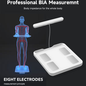 เครื่องชั่งน้ำหนักอัจฉริยะ <span class=keywords><strong>BMI</strong></span> แบบดิจิตอล LED รุ่นใหม่ รองรับน้ำหนักได้ 180 กก. ระดับทางการแพทย์ ความแม่นยำ 0.1 กรัม 8 ขั้วไฟฟ้า พร้อมกระจกนิรภัย  เชื่อมต่อแอปพลิเคชัน สำหรับวัดไขมันในร่างกาย - Product Image 2