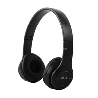 Casque sans fil pliable P47, écouteurs supra-auriculaires, son stéréo HiFi, basses puissantes, écouteurs de jeu avec micro, carte TF, radio FM pour téléphone portable