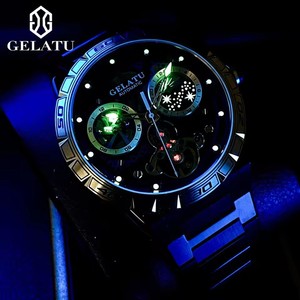 Envío Directo GELATU Reloj Mecánico para Hombre, Diseño Hueco, Cielo Estrellado de Lujo, Resistente al Agua, Alta Calidad, Tourbillon, Cristal de Zafiro, Acero Inoxidable - Product Image 6
