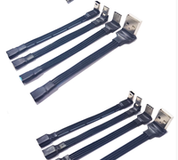 Câble d'extension de données USB 3.1 Type C FPV plat et fin à 90 degrés, personnalisé en usine, pour utilisation informatique