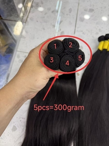 Promoción Letsfly: Extensiones de Cabello Humano Virgen 100% 11A, 20 Pulgadas, Color Natural, 60 Gramos por Pieza, Alta Calidad, $31.8 por Pieza - Product Image 4