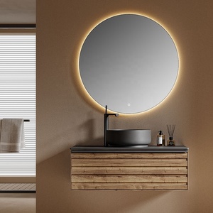 <span class=keywords><strong>Mueble</strong></span> de Baño Moderno de Pared para Hoteles, Gabinete de Medicina Lacado, Lavabo de Cerámica y Madera Contrachapada - Product Image 2