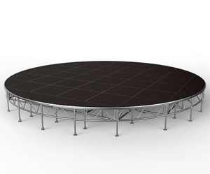 Plate-forme de scène en alliage d'aluminium antidérapant noir pour les performances de mariage en plein air et les zones à fort trafic pour les écrans en treillis - Product Image 5