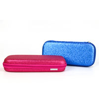 Boîte à ciseaux en PU à paillettes personnalisée mallette à outils colorée et antichoc en EVA mallette à outils portable pour la coupe de cheveux de voyage