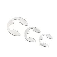 304 Stainless Steel E-Clip Black Retaining Ring Snap Ring Fastener GB896 Standard Construction Use M12 M15 M2 M3-M15