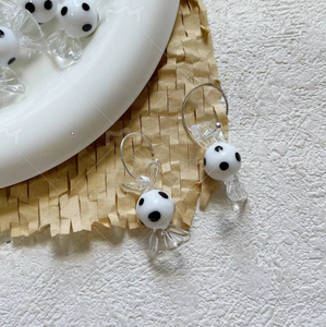 Japanese-style Handcrafted Glass Polka Dot <b>Candy</b> Bead Loose Beads Bracelet <b>Necklace</b> Earrings DIYR Beading Material Mixed Colors - Product Image 5