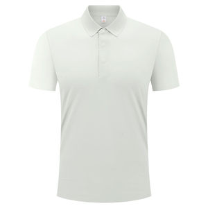 เสื้อโปโลแขนสั้นสีพื้นโพลีเอสเตอร์ชุดทำงานสวมใส่ได้ทุกวัน - Product Image 2